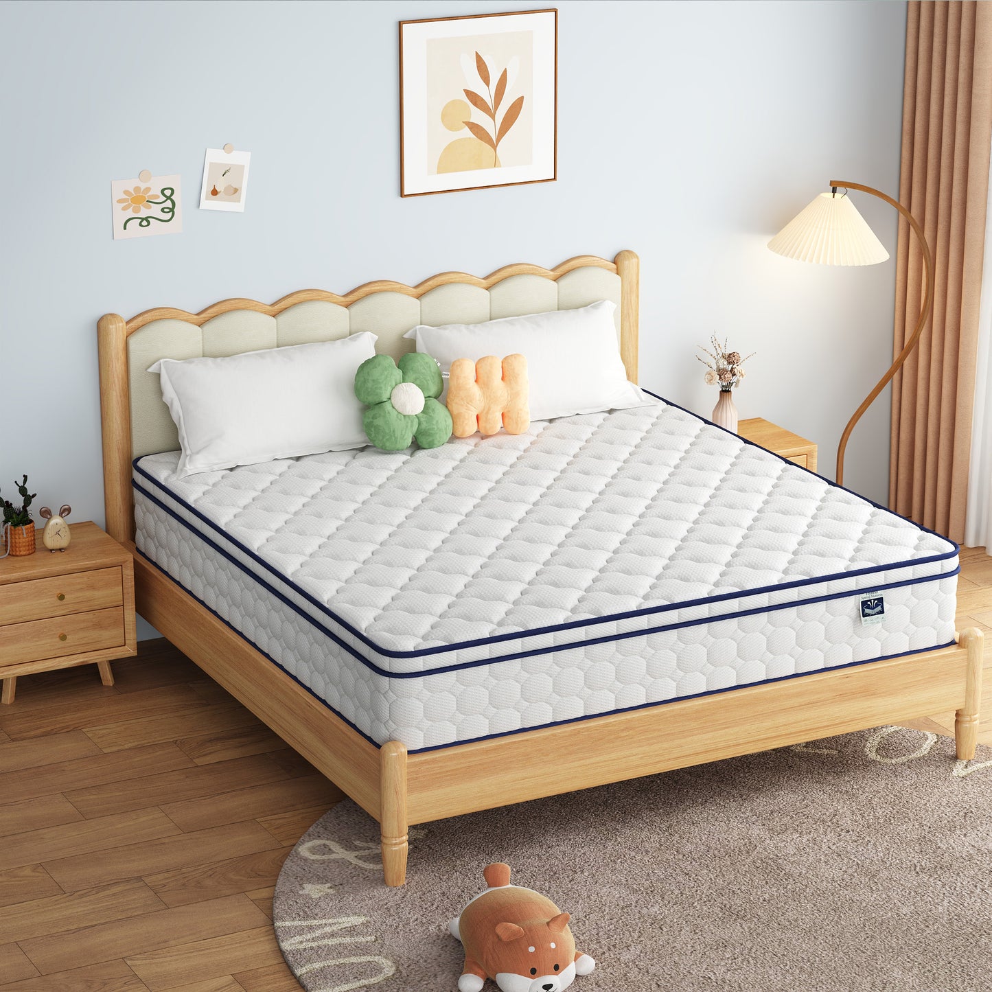 12 Inch King Mattress, Gel Memory Foam & Pocket Springs Hybrid - Medium Plush Feel for Cool Sleep, Pressure Relief & Motion Isolation, CertiPUR-US Certified
