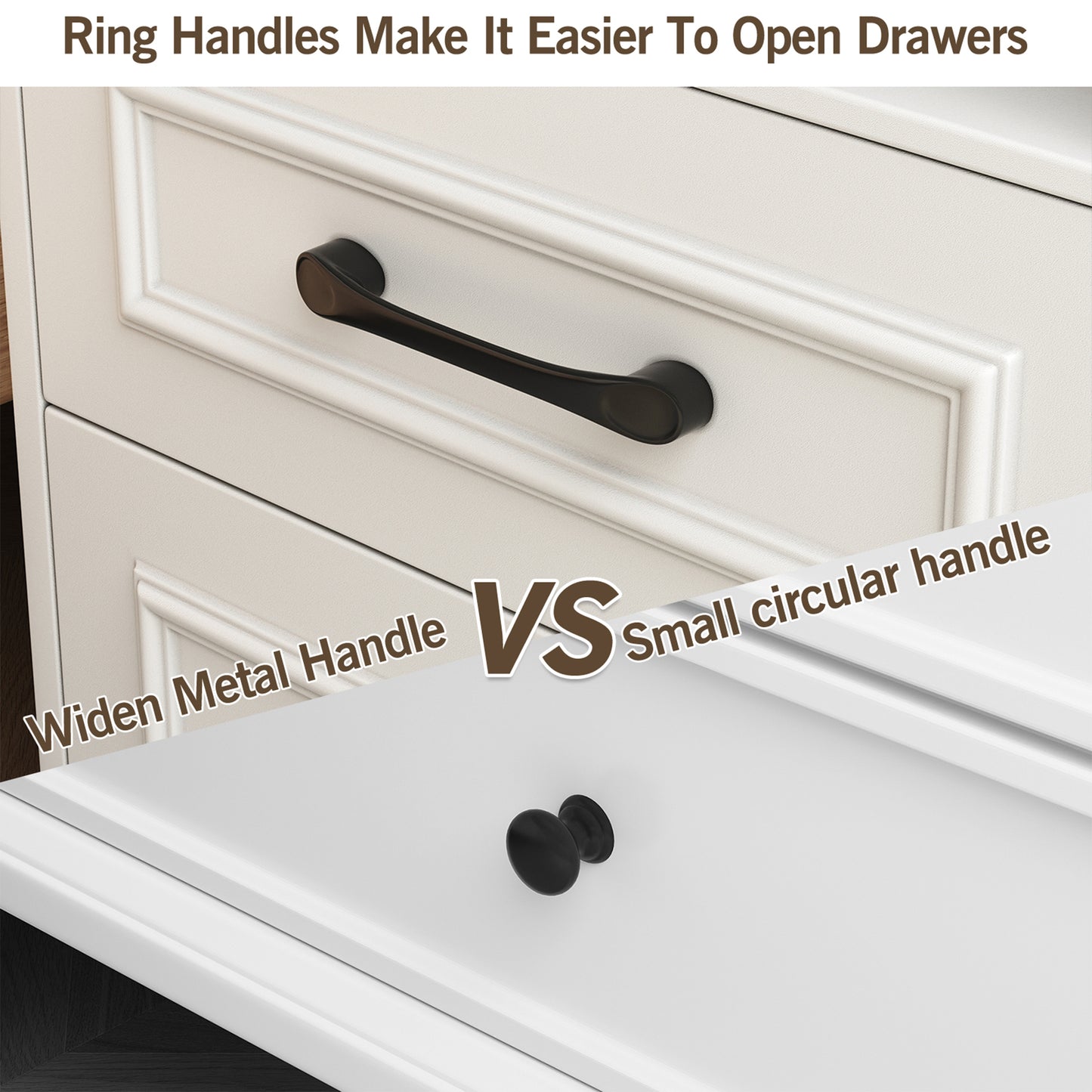 NEGYLIM Nightstand, Farmhouse End Table with Charging Station, 2 Drawers Storage for Bedroom